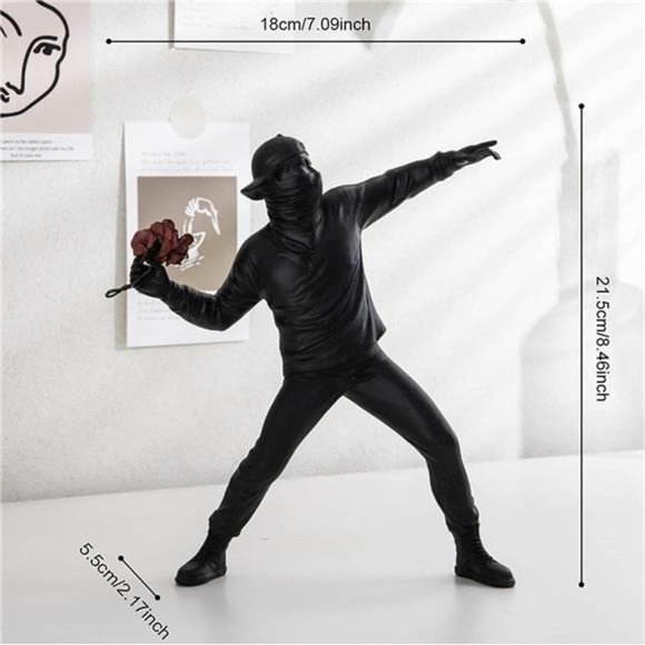 NEW - Home Decor Shelf Decor Accents Flower Sculpture for Modern Decoration - Picture 6 of 9